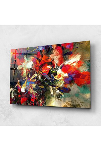 Arthub Glass Painting, Bedroom and Living Room, Drawn Flowers, Abstract Flowers