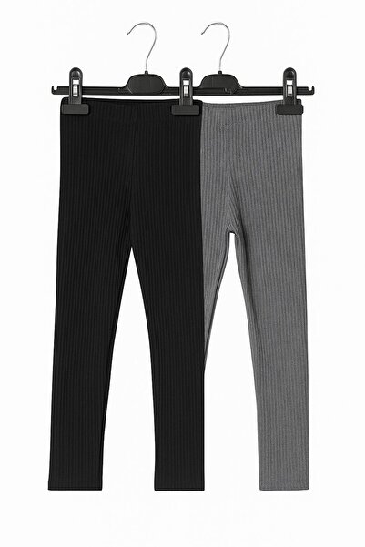 SÜSLÜ KİDS 2 adet Unısex Çocuk Kaşkorse Fitilli Tayt/içlik Seti 2 Adet