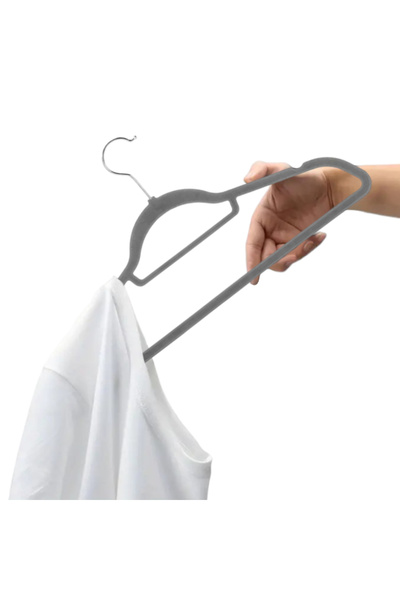 Other Gray velvet clothes hanger