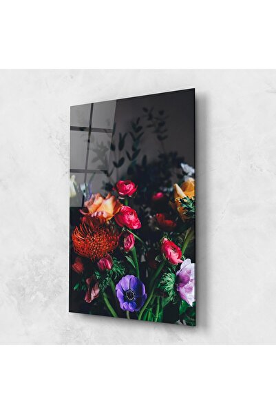 Arthub Tablou Sticla,Dormitor si Living, Flori In Natura, Flower Garden