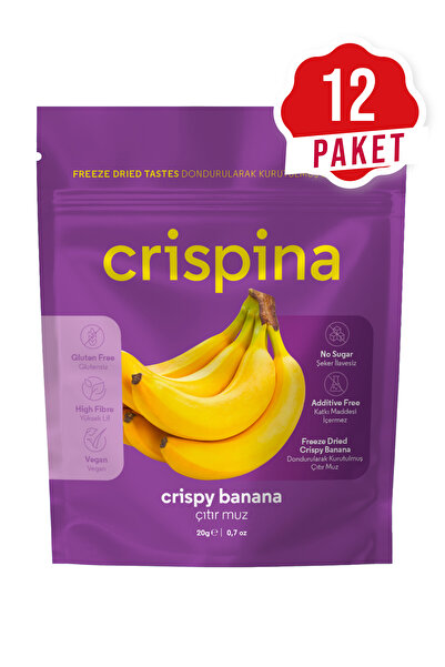 Crispina Daily Freeze Dried Banana Freeze Dried Banana 12-Pack