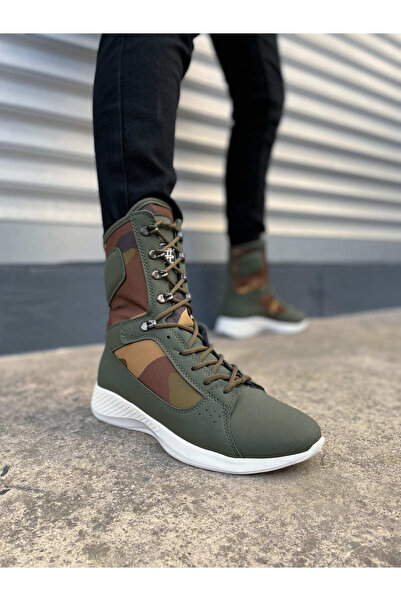 Mhoda Shoes حذاء JY799 Verton ذو أربطة ونعل طبي للرجال، حذاء عسكري يومي بلون ...