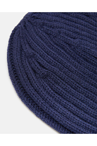 REDTAG Men Navy Knitted Cap