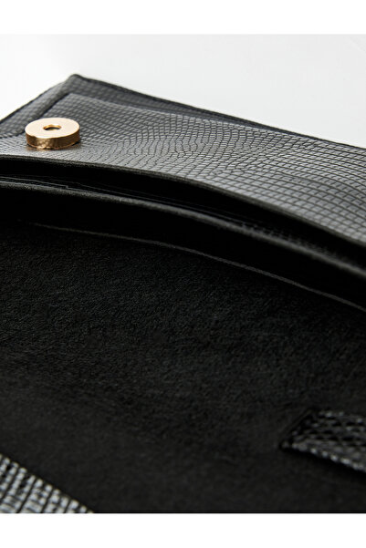 Koton Crocodile Skin Patterned Strap Crossbody Bag