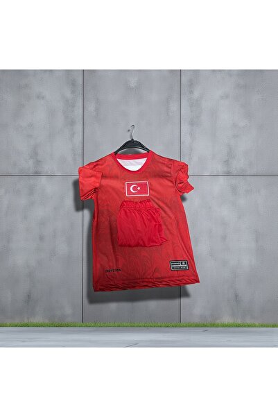Butik Çocuk Boy Unisex Türkiye Milli Takım Kaliteli Forma +Şort Yetişkin Bede...