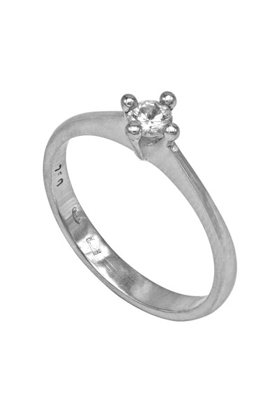 Gold Inel Aur de 18K cu Diamant