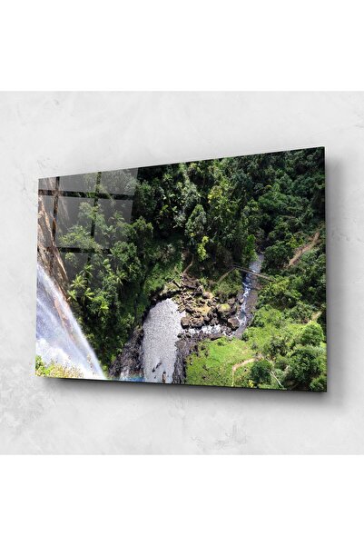 Arthub Glass Painting, Bedroom and Living Room, Waterfalls, Top Waterfall View