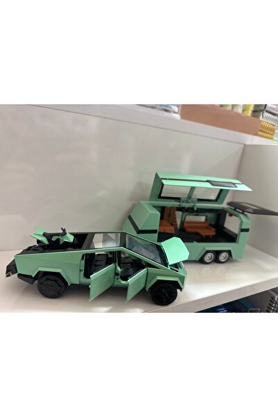 u-toys METAL TESLA KARAVAN SESLİ IŞIKLI ÇEKME KARAVAN