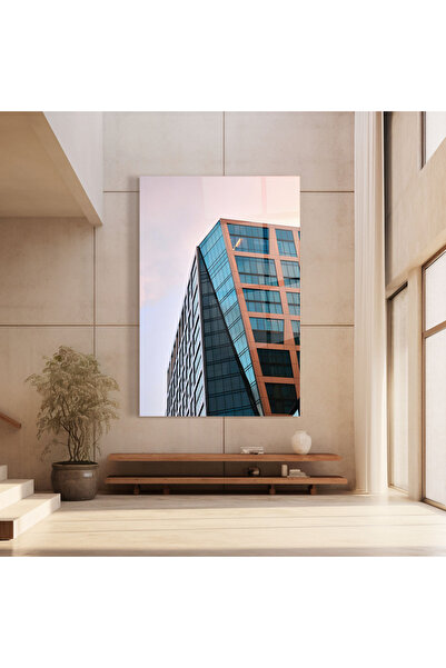 Arthub Tablou Sticla,Dormitor si Living, Urbane, Blue Glass Building