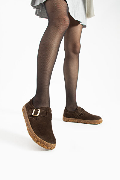 stato Women's Comfort Suede Leather Brown Shoes Stylish and Useful Design