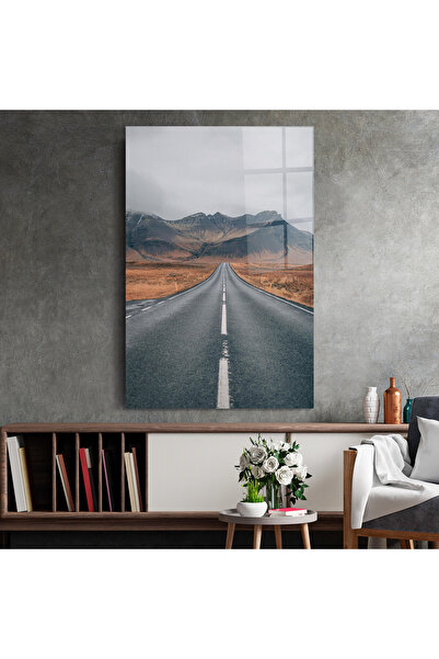 Arthub Glass Painting, Bedroom and Living Room, Mountains, Country Roads