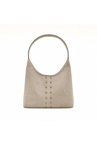 masilya brand Trok Detaylı Süet Omuz Çantası Pablo