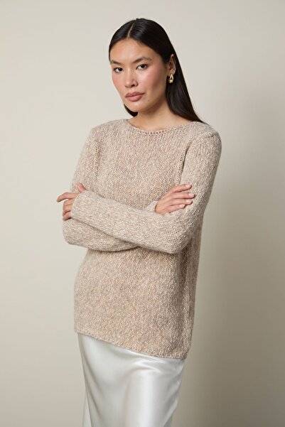 Serianno Yün Karışımlı Yaka Detaylı Kazak