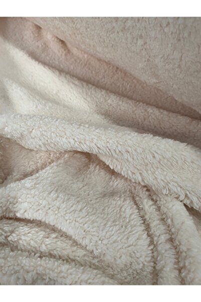 Hira Tor Tekstil Ekru Welsoft Peluş Kumaş (190 cm En)