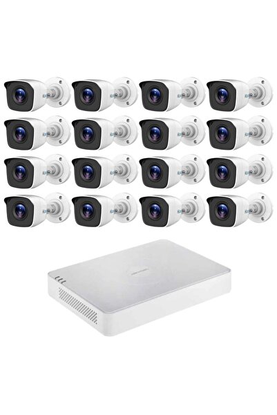 Hilook surveillance system, 16×2MP cameras, mobile viewing, 20m IR, Smart Search, 16‑ch DVR