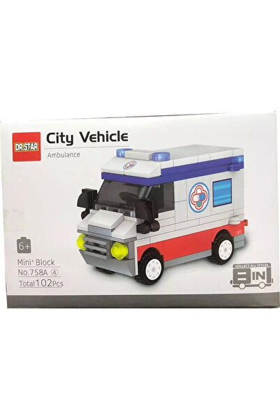 Prlk toys ديسبلاي كي تي. سيارات إسعاف من الطوب