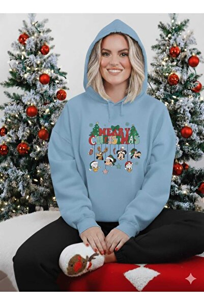 blausee wear LiyAdaCo Unisex Μπλε Φούτερ Χριστουγεννιάτικο Πάρτι με τύπωμα Χριστουγεννιάτικο Δώρο Χριστουγεννιάτικο Φούτερ