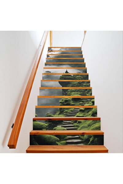 OEM Autocolant decorativ pentru scări, imprimare autoadezivă de înaltă rezoluție, 200 x 124 cm (AVX-STAIRS-19)