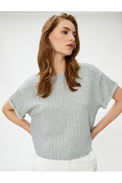 Koton Dámské šedé tričko