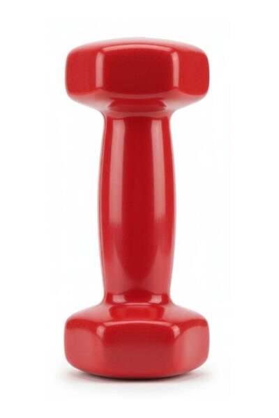 Premium Red 1KG Neoprene-Coated Dumbbell — Non-Slip Hand Weight for Home Fitness