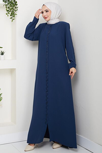 hafsamina Zigzag Stone Ferace Petrol Hm2848