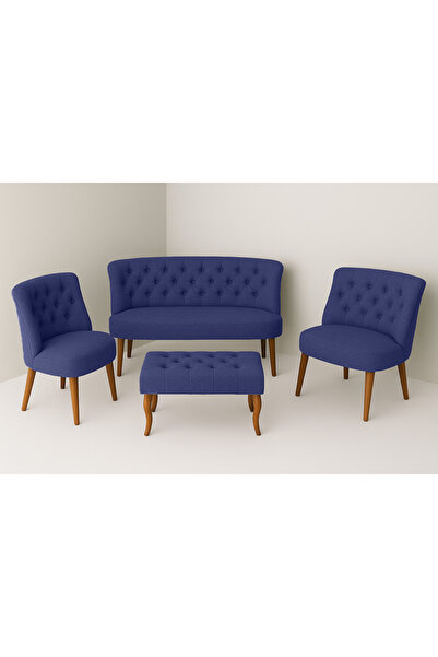 Kahraman Mobilya Aksesuarları Kutay Çay Seti Koltuk Takımı - Keten Kumaş