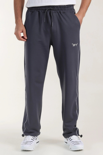 EXSPORT Compact Plus Size Sweatpants with Piped Adjustable Legs