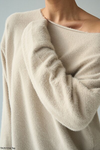 ossons Boat Neck Knitwear Mercerized Sweater