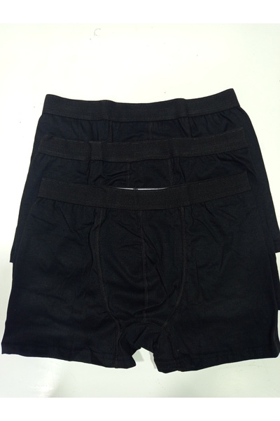 Zeyson tasarım 3 lü siyah erkek boxer