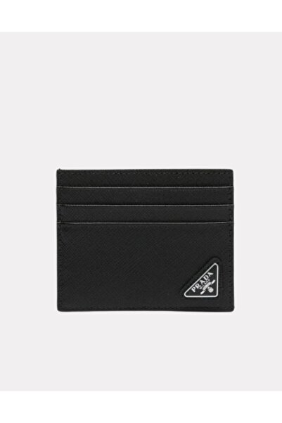 Prada Sport Leather Card Holder with Triangle Logo