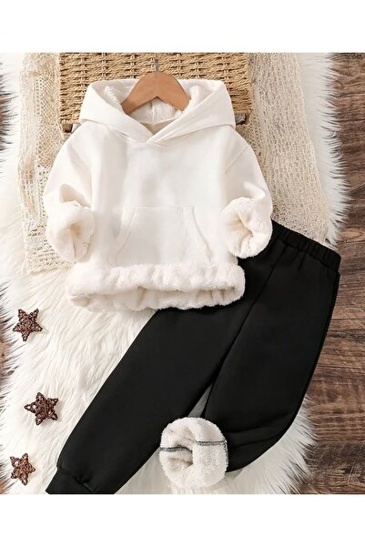 shop Unisex 2-Piece Combination Top and Bottom Set with Plush Details Inside,...