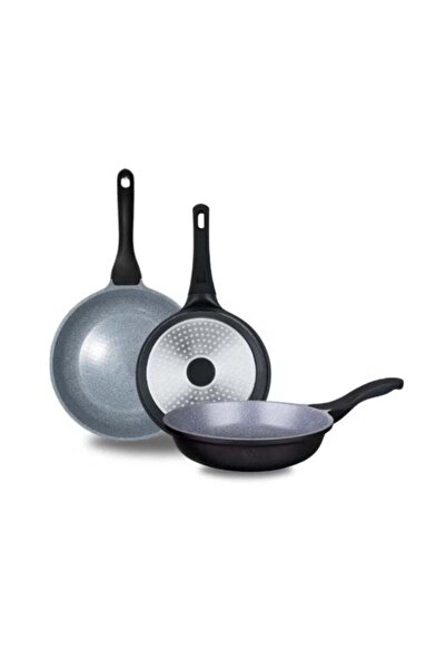 Premium مقلاة سيراميك صحية - غير لاصقة، خالية من التيفلون، بمقبض من الباكليت