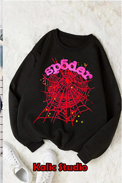 Kalic Studio Sp5Der Oversized Sweatshirt Crew Neck Black