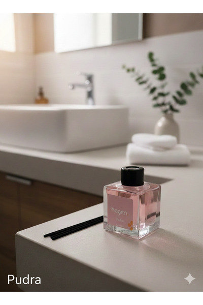 Hagen 100ML Pudra Kokusu Çubuklu Oda Kokusu Powder Kokusu Dolap Banyo Ev Oda ...