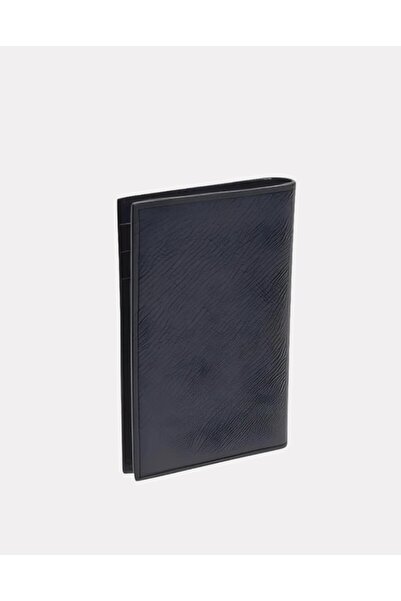 Prada Sport Navy Blue Triangle Logo Business Card Holder