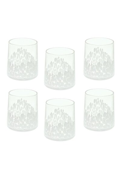 Andrea Fontebasso Set de 6 pahare Venezia, 300 ml, transparente/albe