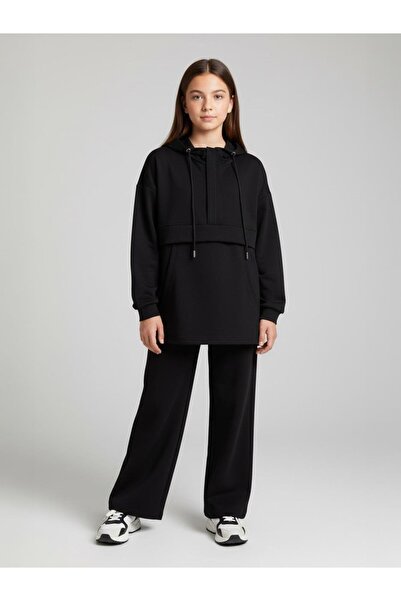 Giyinse طقم سيلورا للفتيات باللون الأسود - طقم حجاب