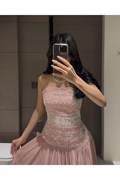 DEYARA FASHION Georgette chiffon evening dress