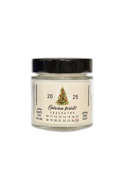 OEM Scented soy wax candle, Advent Calendar, Handmade, 90 gr