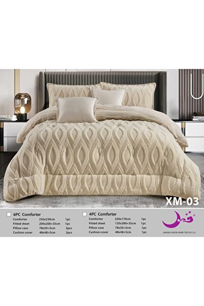 Moon Rivan Winter Bedspread Set, 6 Pieces, for Winter Luxury