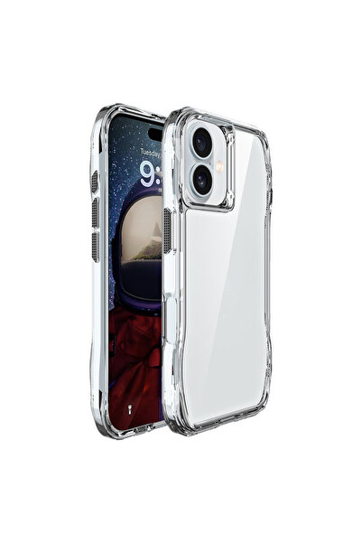 zore iPhone 16 Plus Case Aihttgli Transparent Senk Thin Cover-Transparent