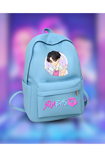 Touz Moda Kpop Demon Hunters Saja Boy's Detail Printed School, Tutoring, Course Backpack