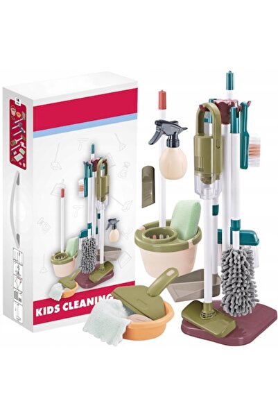 İSP LikeSmart Cleaning Stand 15-in-1 Play Set with Working Vacuum, Mop & Accessories (Multicolor, 3-10 y