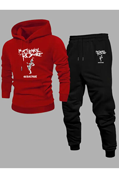 Soothing Space Unisex Oversized My Chemical Romance – the Black Parade Printed Hoodie & Jogger Tracksuit Set
