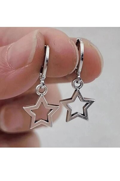 TakıConcept Halkalı Yıldız Sallanan Küpe