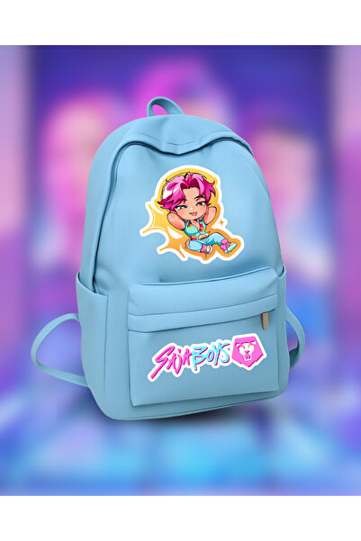 Touz Moda Kpop Demon Hunters Saja Boy's Detail Printed School, Tutoring, Course Backpack