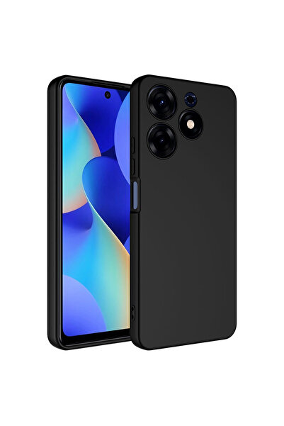 zore Tecno Spark 10 Pro Case Senk Mara Launch Cover - Black