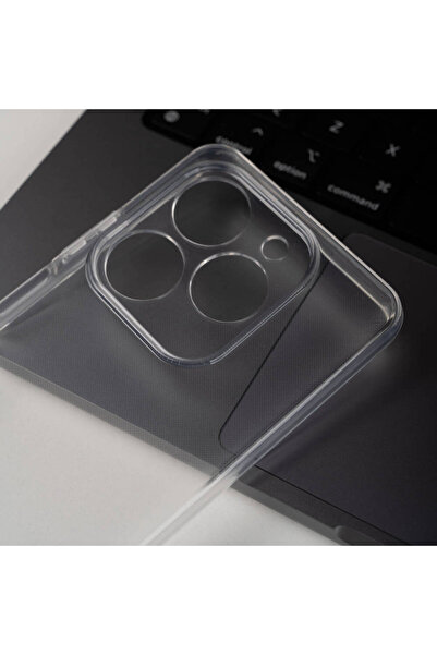 zore Tecno Spark 20C Case Senk 2mm Anti Shock Silicone - Colorless