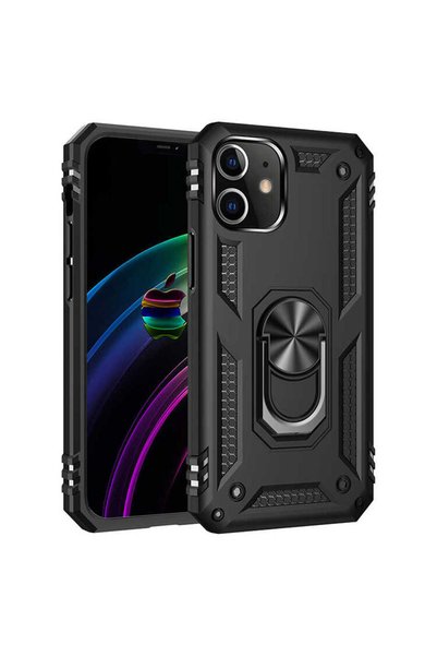 zore iPhone 12 Mini Compatible Senk Vega Case-Black