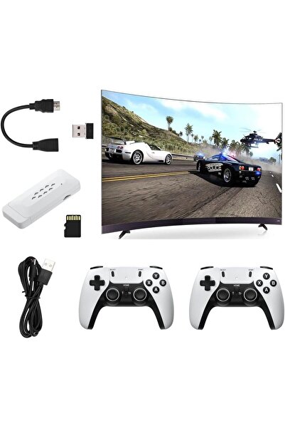 NEONI M22 Retro Game Console Stick – 30,000+ Classic Games, 4K/1080P HD Output, Dual Wireless Co